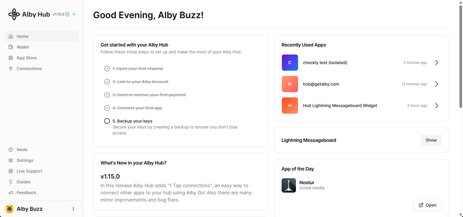 Alby Hub Setup
